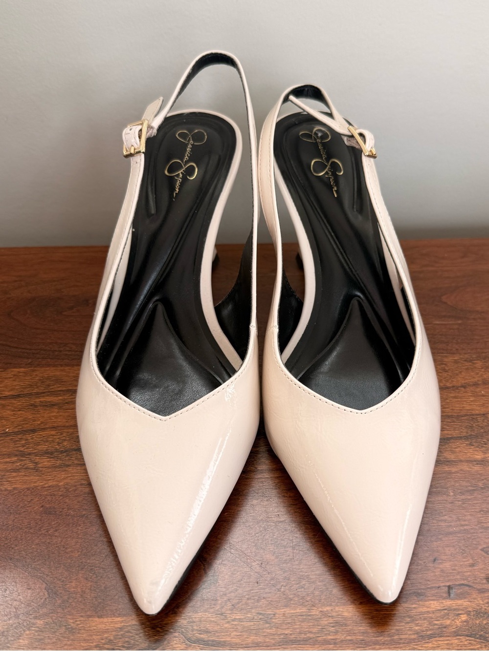 New, Jessica Simpson Nude Slingback Kitten Size 8.5 M
